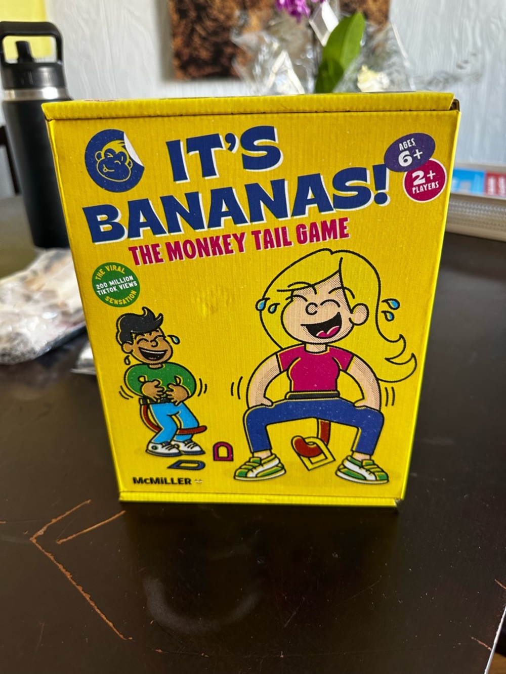 It's Bananas! Monkey Tail Party Game - Yellow
